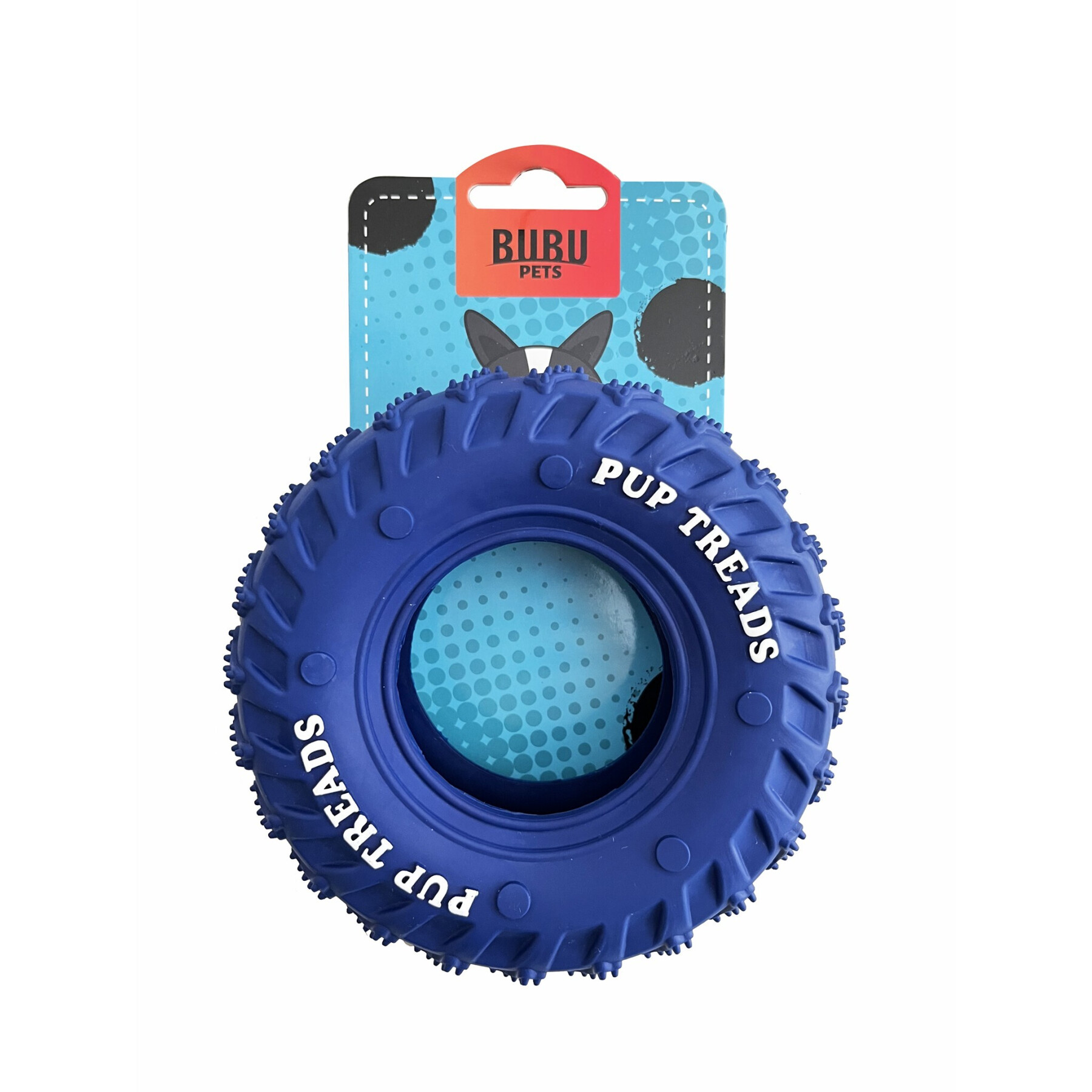 Brinquedo para cão com pneu de borracha (desenho colorido) BUBU Pets