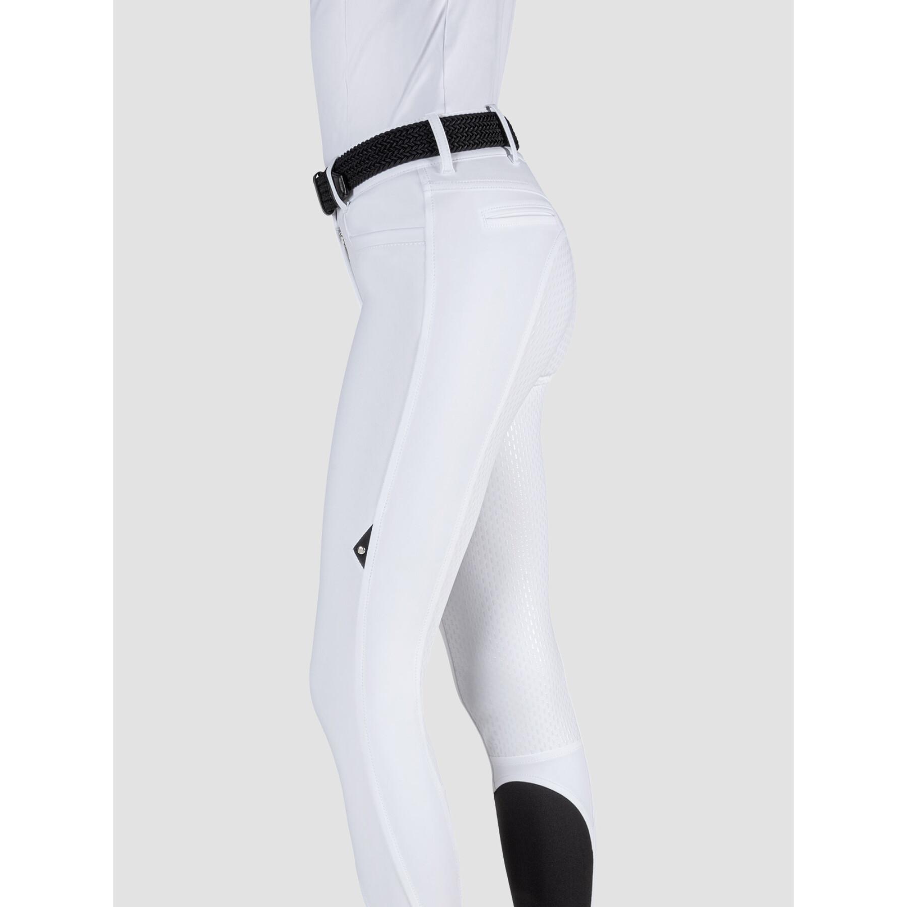 Calças de equitação femininas de cintura alta Equiline Full Grip Adellek