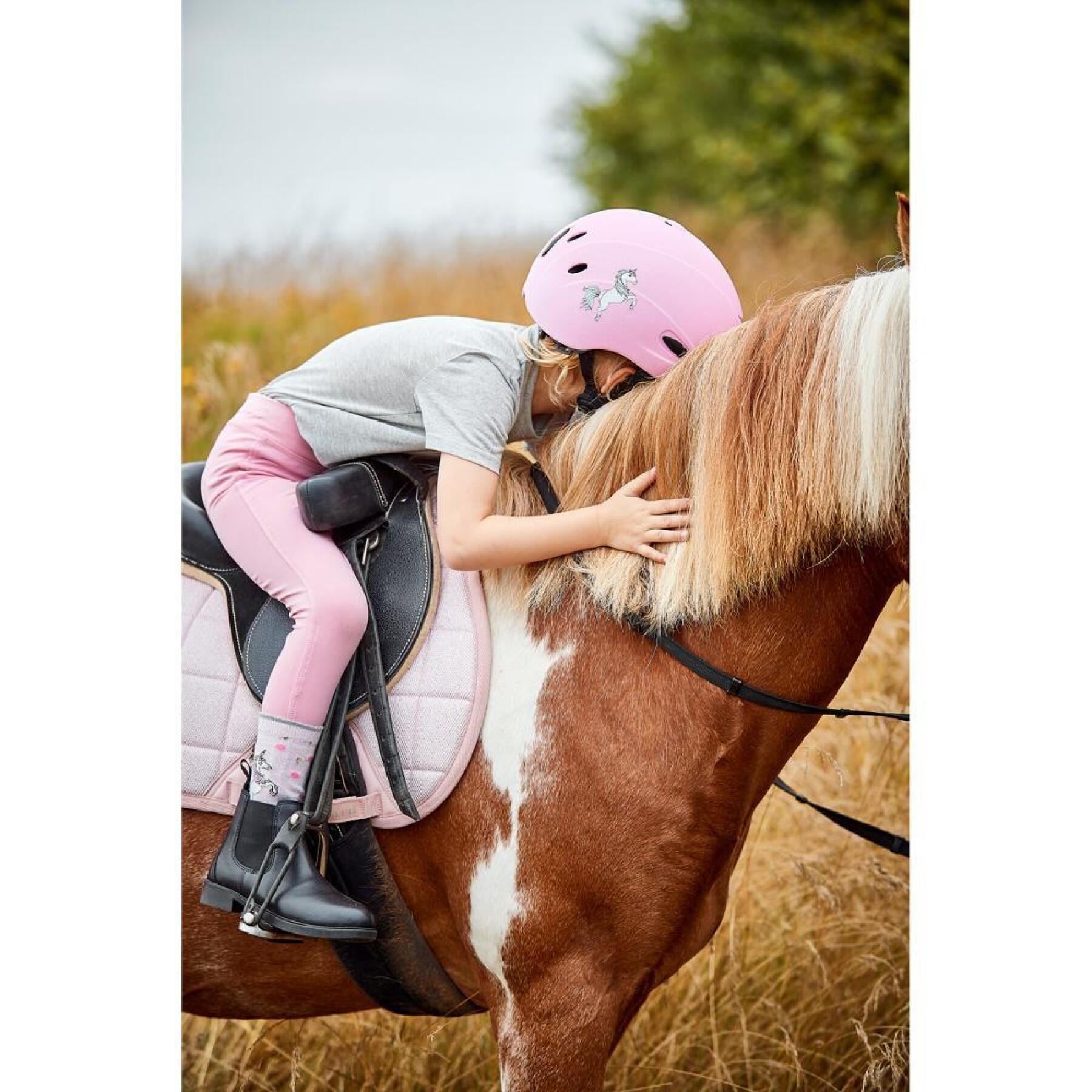 Legging de equitação full grip para rapariga Equipage Dai