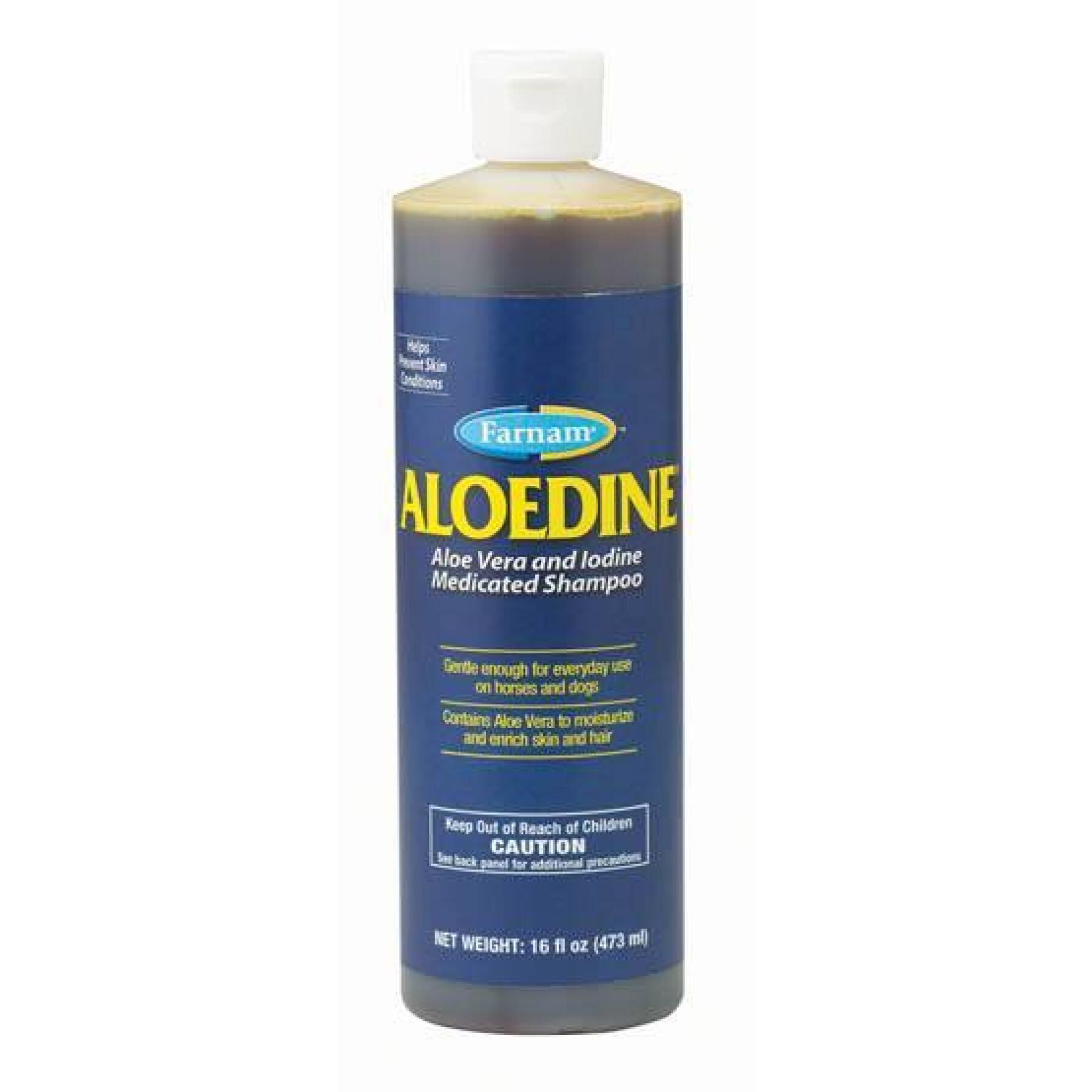 Champô desinfectante para cavalos Farnam Aloedine 473 ml