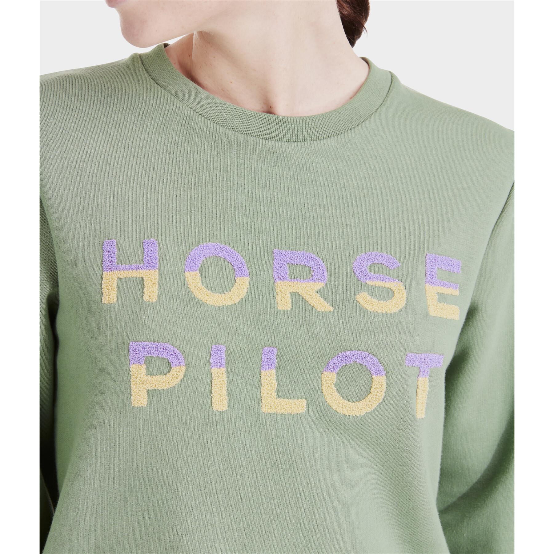 Sweatshirt equitação feminina Horse Pilot Team