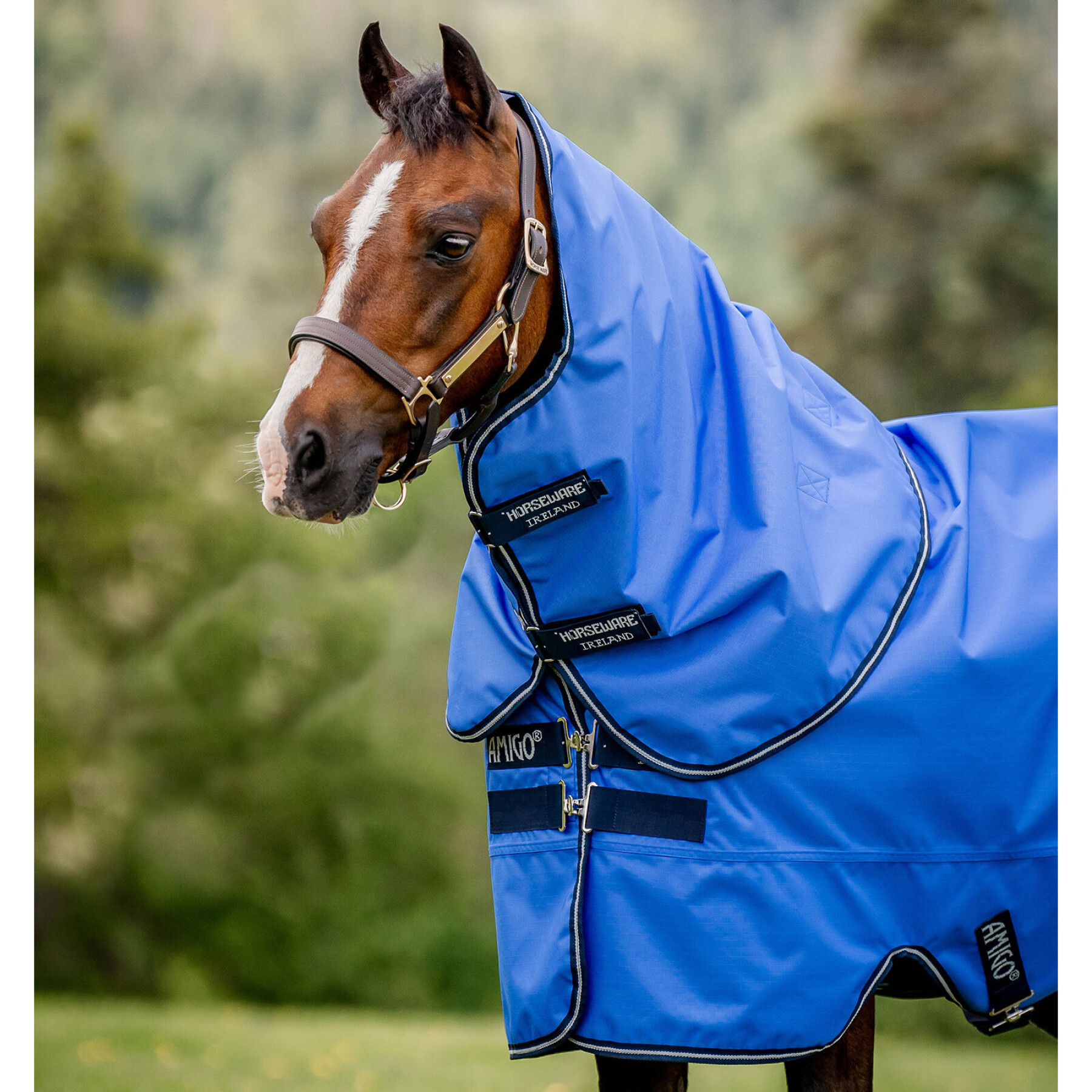 Protetor de pescoço para cavalos para cavalos Horseware Amigo Hero Ripstop 0g