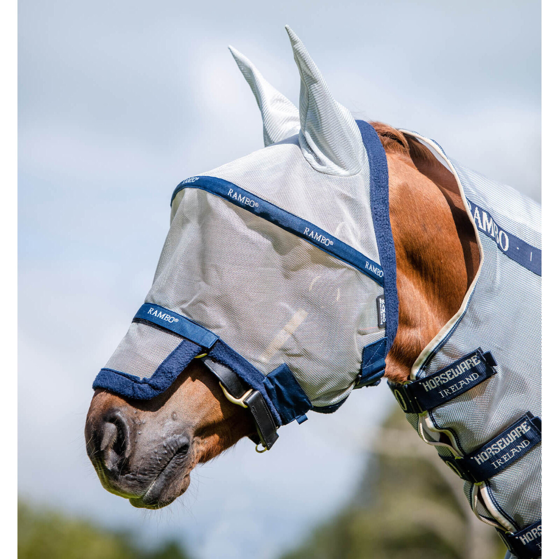 Máscara anti-voo para cavalos Horseware Rambo