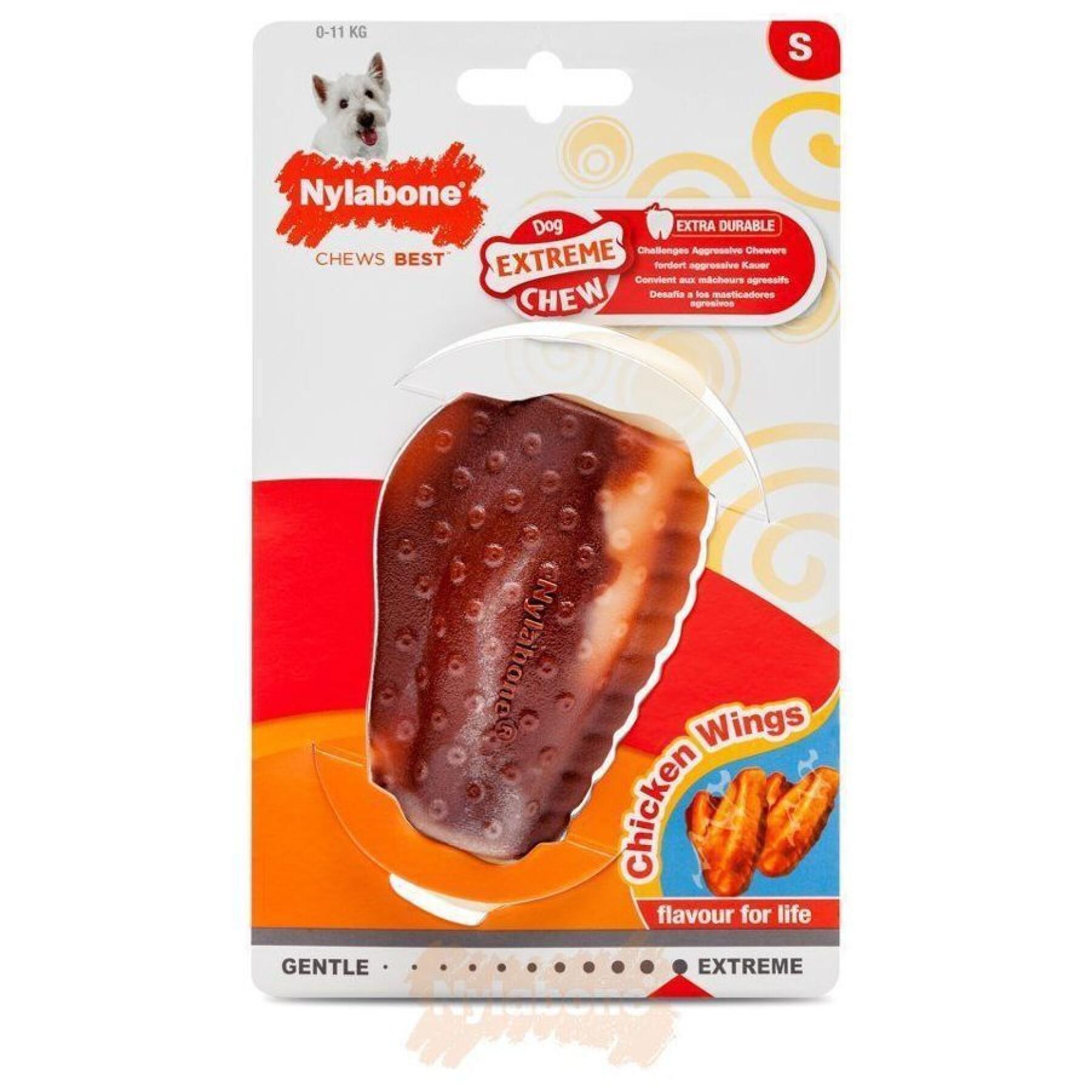 Brinquedo de cão Nylabone Extreme Chew - Chicken Wing S
