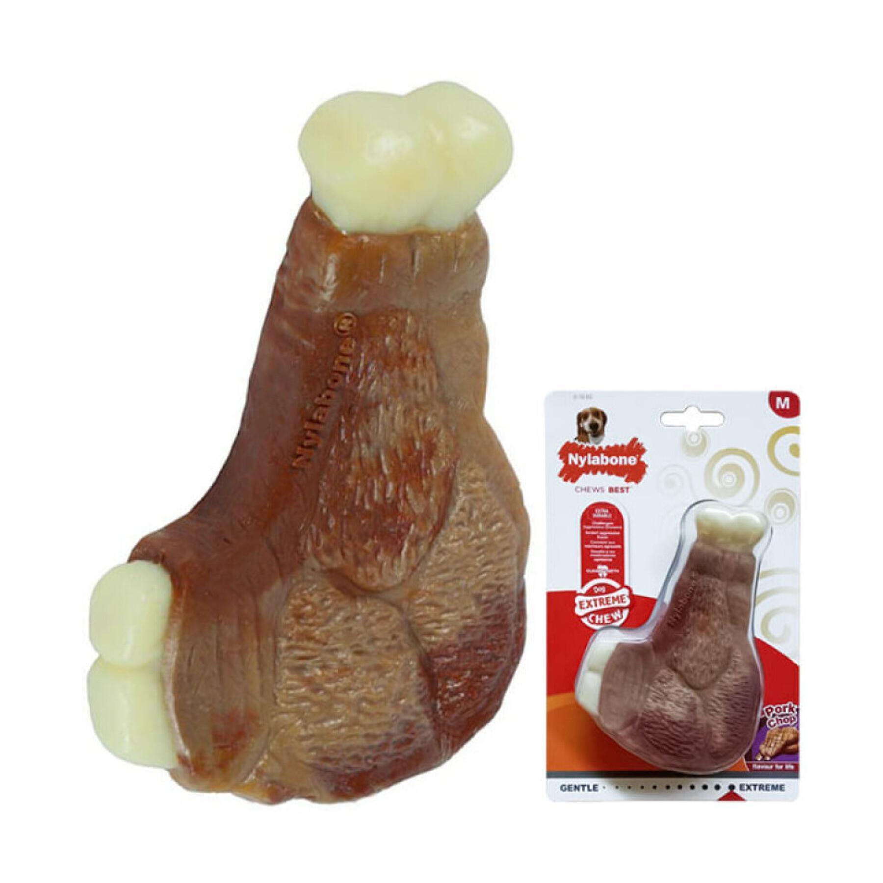 Brinquedo de cão Nylabone Extreme Chew - Pork Chop M