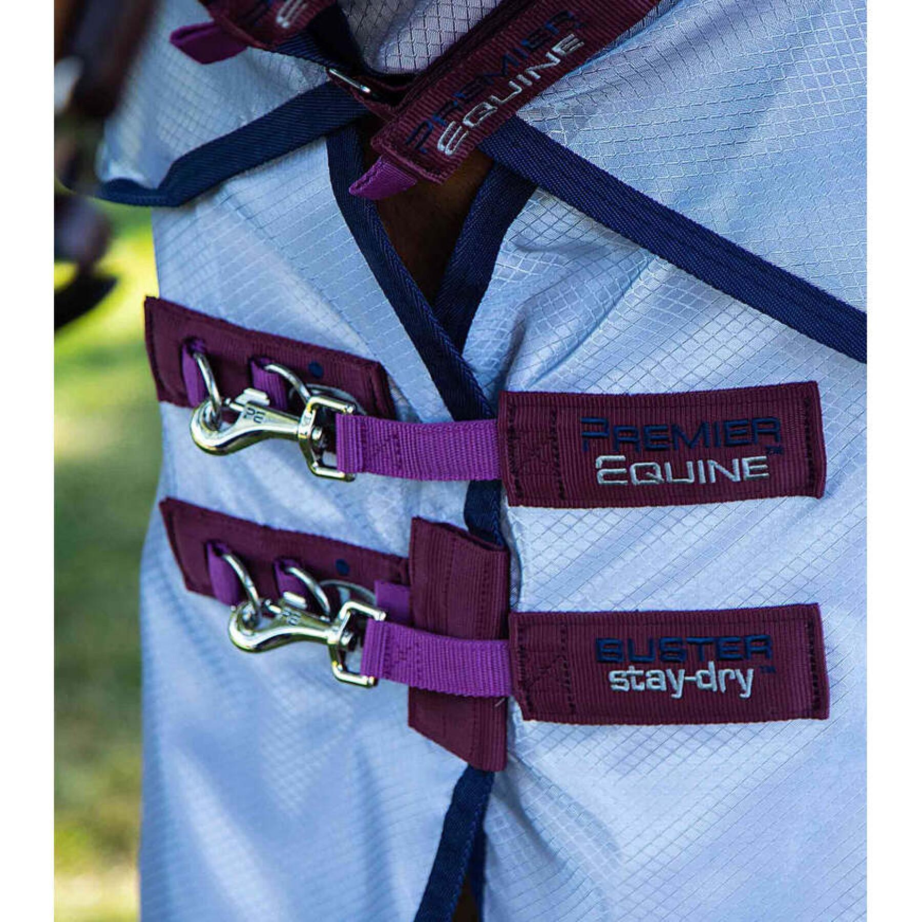 Tapete de mosca de cavalo com surcingles Premier Equine Buster Stay-Dry Super Lite