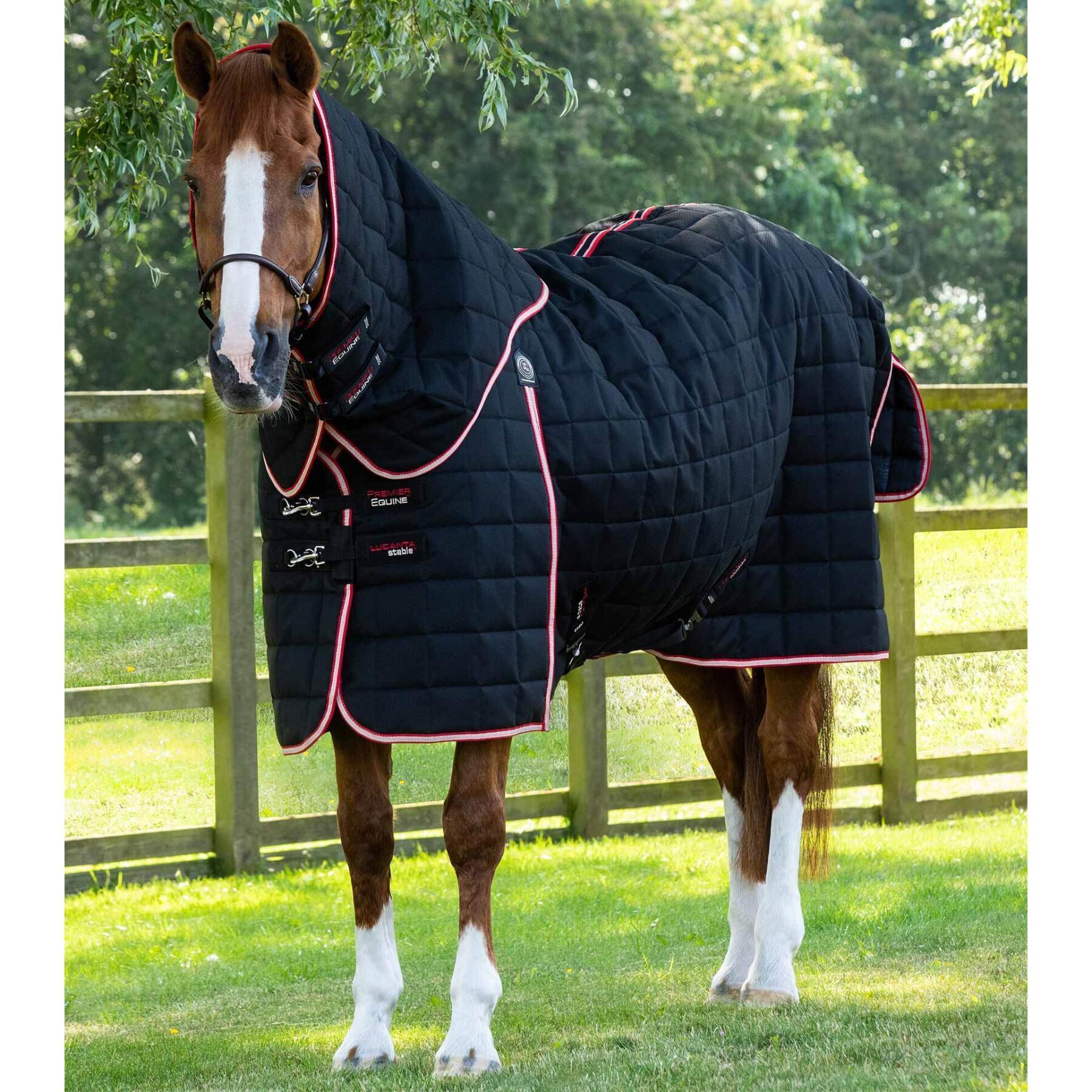 Protetor de pescoço para cavalos estável para cavalos com cobertura de pescoço Premier Equine Lucanta 450 g