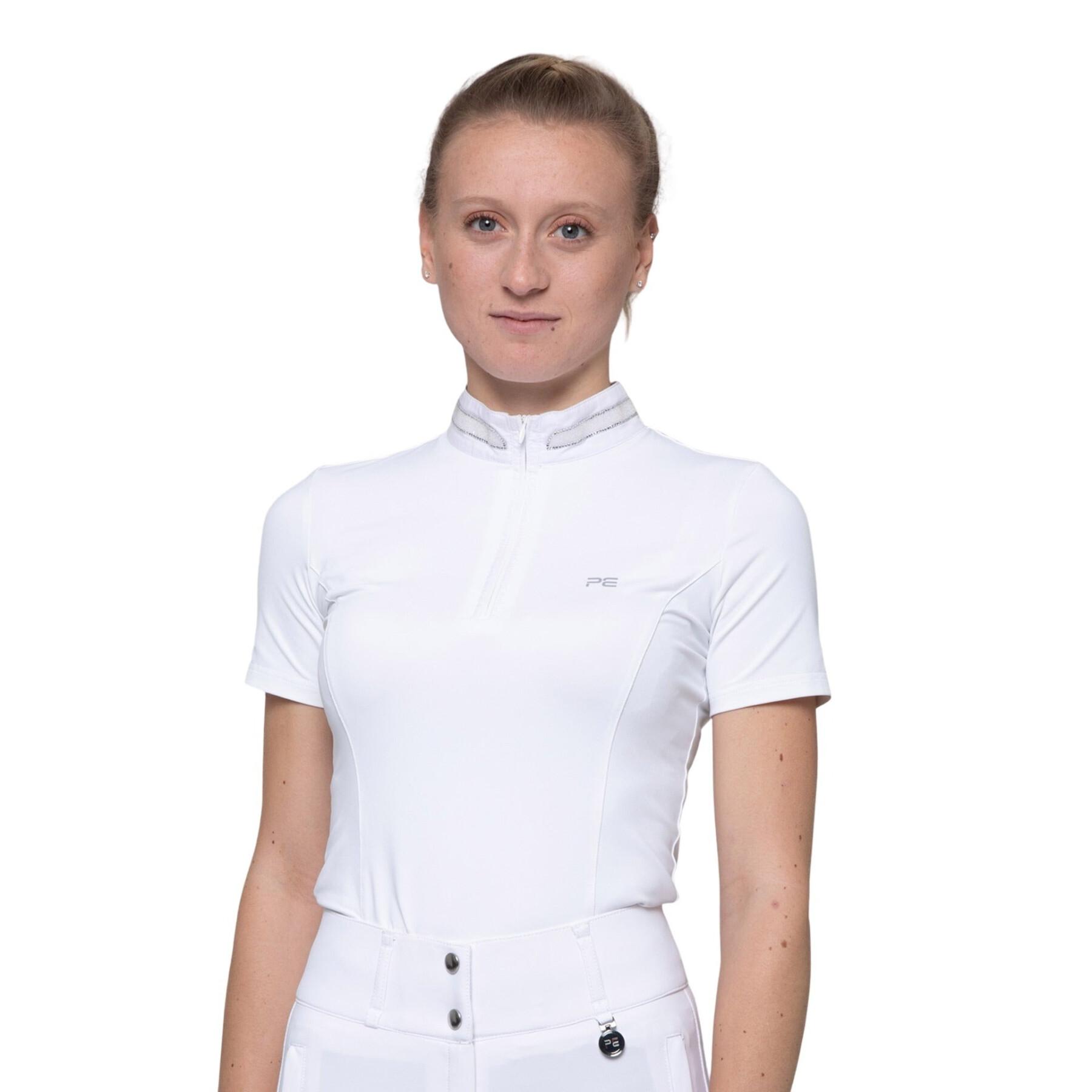 Camisa pólo de competição feminina Premier Equine Maria Diamante