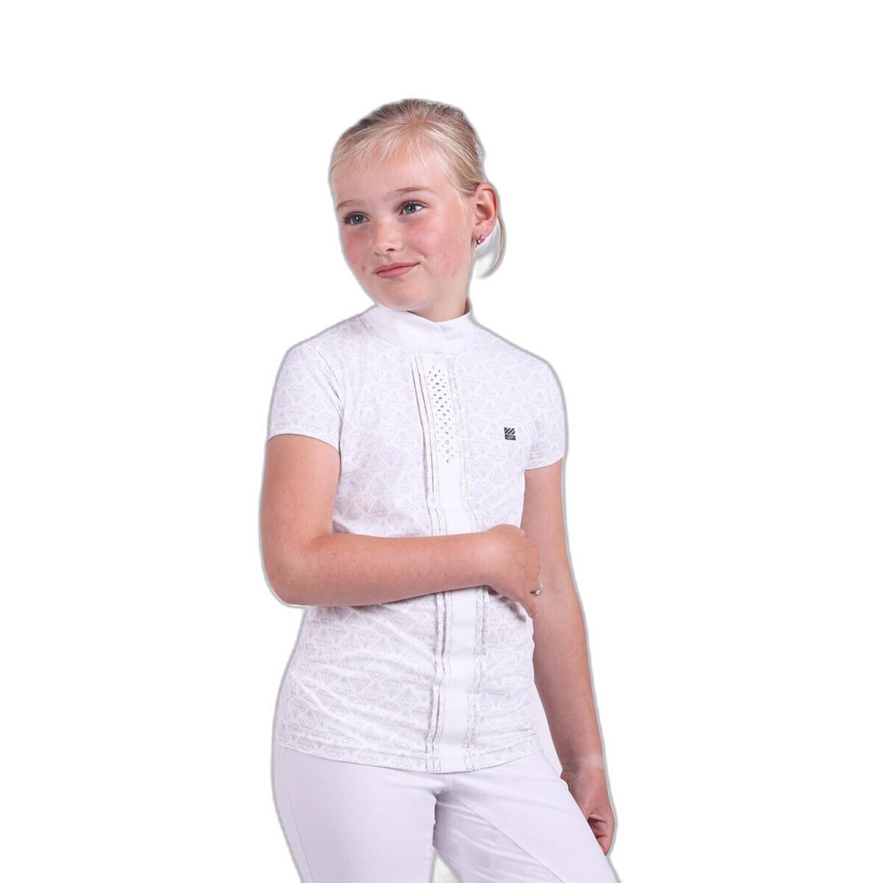 Camisa pólo de competição para raparigas QHP Riva