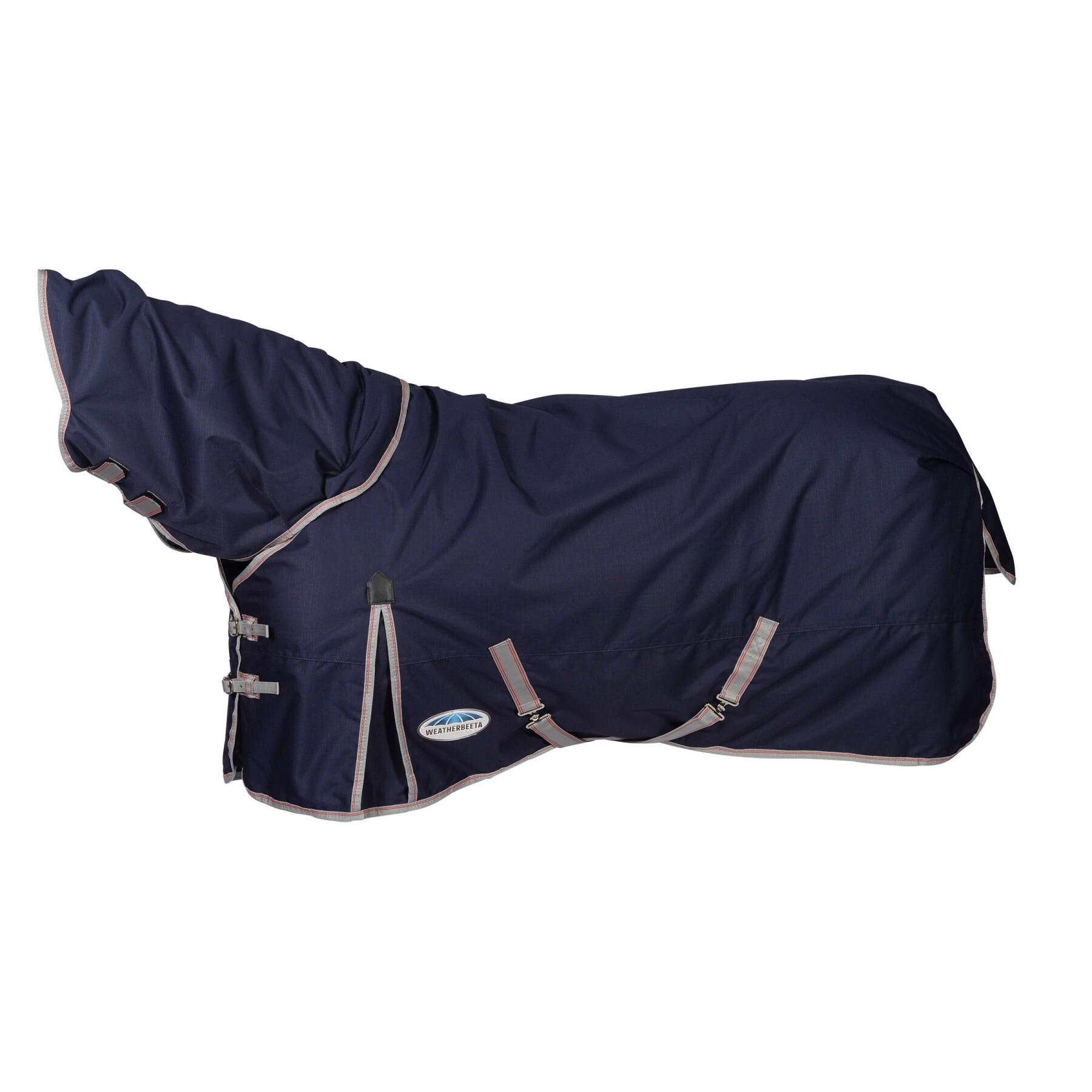 Protetor de pescoço para cavalos para cavalos de exterior com cobertura de pescoço amovível Weatherbeeta Comfitec Essential 220g