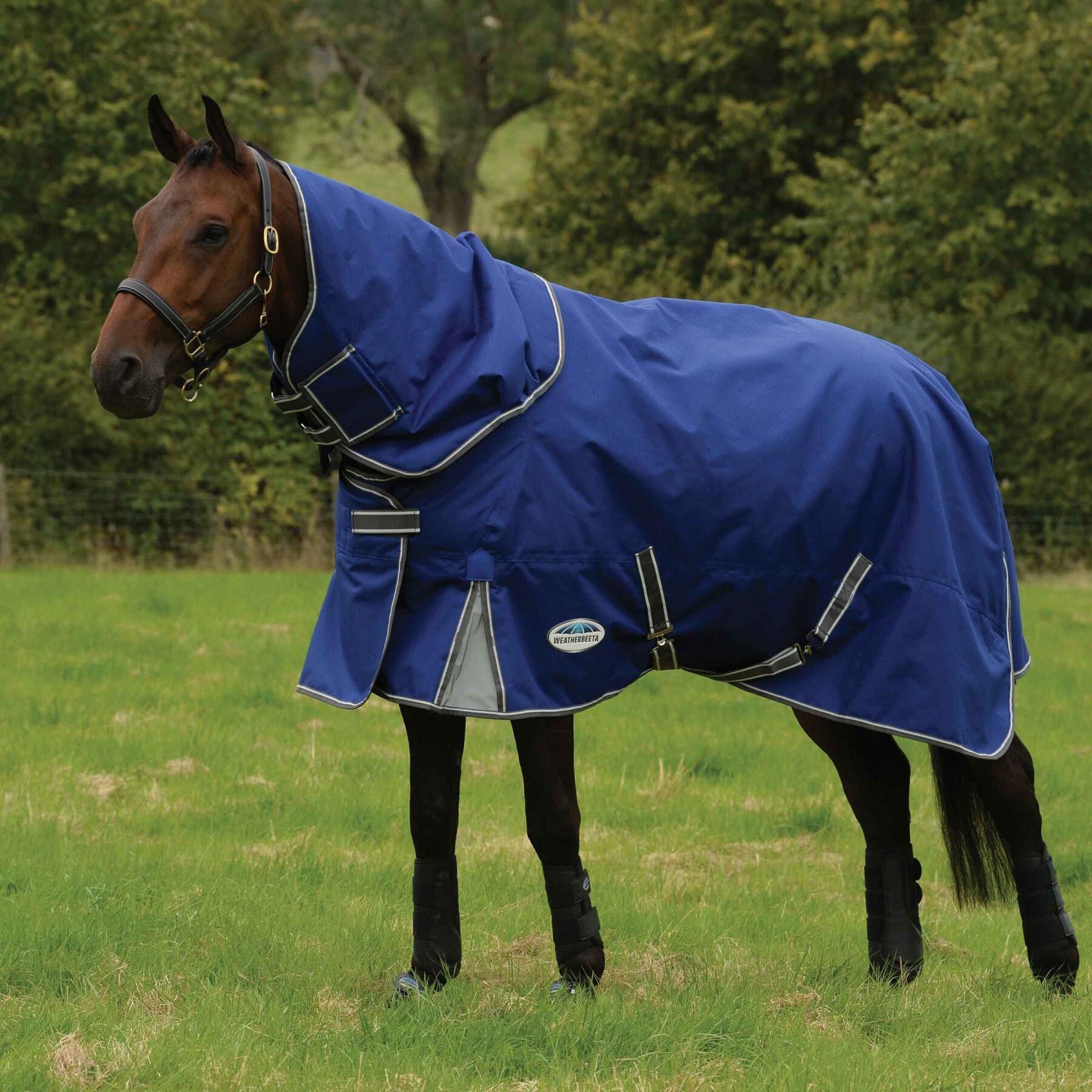 Tapete para cavalos com cobertura de pescoço amovível Weatherbeeta Comfitec Premier Free II 100g