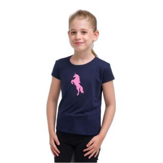 T-shirt de rapariga a montar Cavalliera Just Pink