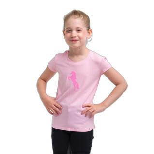 T-shirt de rapariga a montar Cavalliera Just Pink