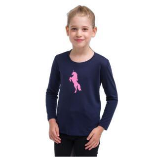 T-shirt de manga comprida de rapariga a montar Cavalliera Just Pink