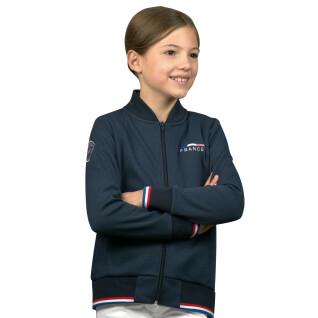 Camisola de menina com fecho éclair Flags&Cup France - Limited Edition