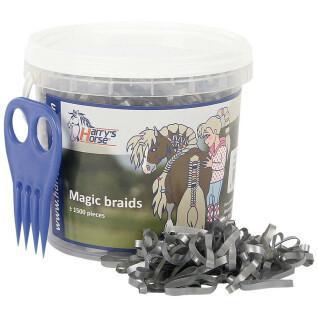 Ligadura elástica para cavalos Harry's Horse Magic braids, pot