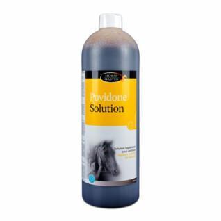 A solução anti-séptica limpa e desinfecta Horse Master Povidone