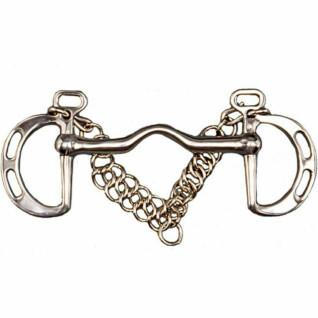 Pedaço espanhol para cavalos heterossexuais com língua e anéis Tattini