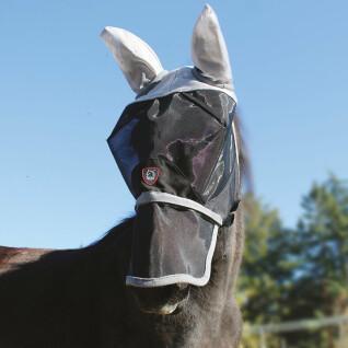 Máscara de mosca de cavalo com aba de nariz removível Tattini