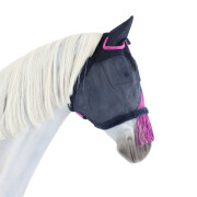Máscara para moscas de cavalo em malha resistente com proteção para as orelhas e borlas Weatherbeeta Comfitec Deluxe