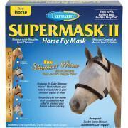 Máscara de mosca para cavalos sem orelhas Farnam Supermask II Horse Horse