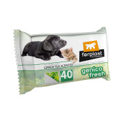 Toalhetes de limpeza para cães e gatos chá Ferplast Genico Fresh (x40)