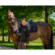 Legging de equitação full grip para rapariga QHP Djune